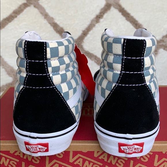 VANS Sk8-Hi REISSUE CHECKERBOARD BLK/Citadel Men’s - Picture 11 of 16
